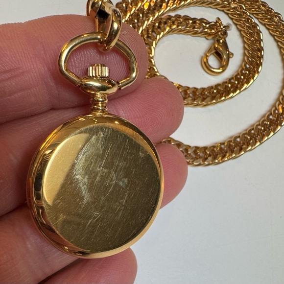 Brooks Brothers Vintage 14k Gold plated UNISEX pocketwatch with watch chain ⌚️ main image 8